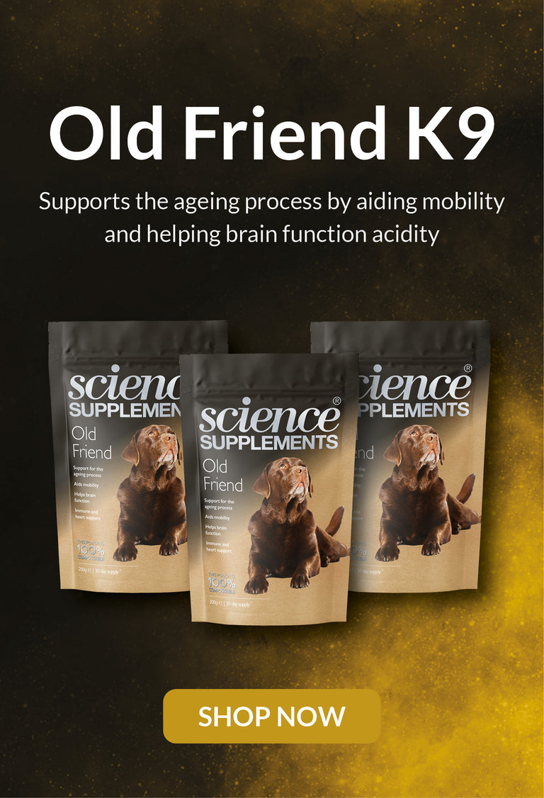 Science Supplements Old Friend K9 Banner